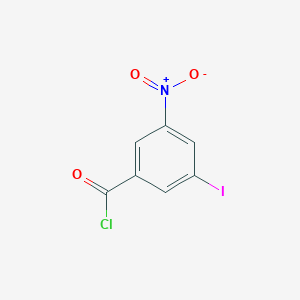 molecular formula C7H3ClINO3 B1405108 3-Iodo-5-nitrobenzoyl chloride CAS No. 1261680-92-5