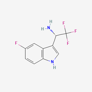 (S)-2,2,2-Trifluoro-1-(5-fluoro-1H-indol-3-YL)ethan-1-amine