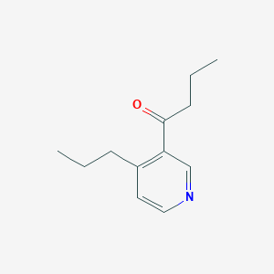 molecular formula C12H17NO B1405110 1-(4-Propylpyridin-3-yl)butan-1-one CAS No. 142505-14-4