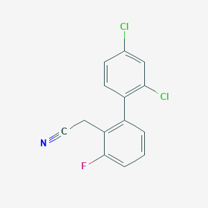 (2',4'-Dichloro-3-fluoro-biphenyl-2-yl)-acetonitrile