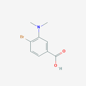 molecular formula C9H10BrNO2 B1405112 4-Bromo-3-(dimethylamino)benzoic acid CAS No. 197500-34-8