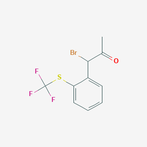 1-Bromo-1-(2-(trifluoromethylthio)phenyl)propan-2-one