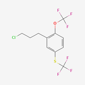 1-(3-Chloropropyl)-2-(trifluoromethoxy)-5-(trifluoromethylthio)benzene