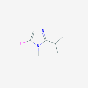 molecular formula C7H11IN2 B1405116 5-Iodo-2-isopropyl-1-methyl-1H-imidazole CAS No. 851870-28-5