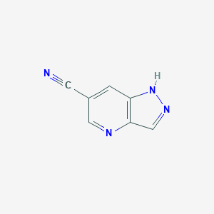 molecular formula C7H4N4 B1405117 1H-Pyrazolo[4,3-b]pyridine-6-carbonitrile CAS No. 1352395-13-1