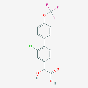 (2-Chloro-4'-(trifluoromethoxy)biphenyl-4-yl)-hydroxyacetic acid