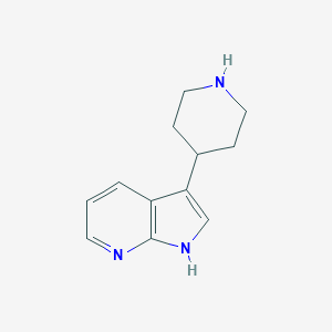 molecular formula C12H15N3 B140512 4-{1H-吡咯并[2,3-b]吡啶-3-基}哌啶 CAS No. 149692-82-0