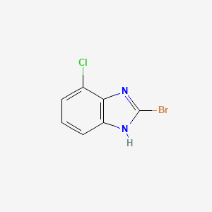 molecular formula C7H4BrClN2 B1405120 2-Bromo-4-chloro-1H-benzoimidazole CAS No. 1388069-08-6