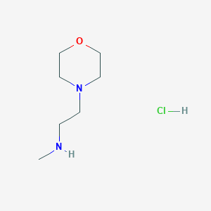 molecular formula C7H17ClN2O B1405121 N-Methyl-2-morpholinoethanamine hydrochloride CAS No. 160938-09-0