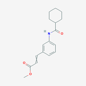 molecular formula C17H21NO3 B1405122 (E)-3-(3-(环己烷甲酰胺基)苯基)丙烯酸甲酯 CAS No. 592524-89-5