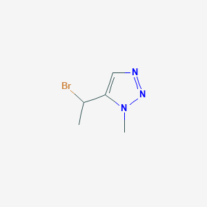 molecular formula C5H8BrN3 B14051230 5-(1-Bromoethyl)-1-methyl-1H-1,2,3-triazole 