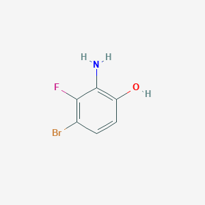 molecular formula C6H5BrFNO B1405127 2-Amino-4-bromo-3-fluorophenol CAS No. 889939-21-3