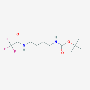 molecular formula C11H19F3N2O3 B14051277 Tert-butyl (4-(2,2,2-trifluoroacetamido)butyl)carbamate 