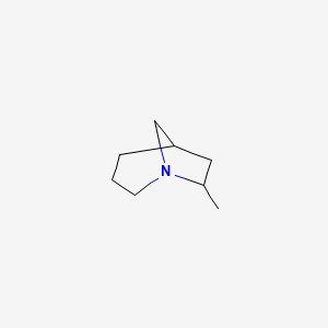 molecular formula C8H15N B14051280 7-Methyl-1-azabicyclo[3.2.1]octane CAS No. 101251-88-1