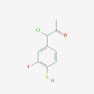 1-Chloro-1-(3-fluoro-4-mercaptophenyl)propan-2-one