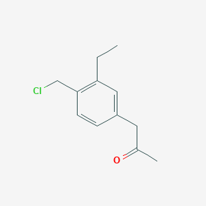 1-(4-(Chloromethyl)-3-ethylphenyl)propan-2-one