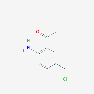 1-(2-Amino-5-(chloromethyl)phenyl)propan-1-one