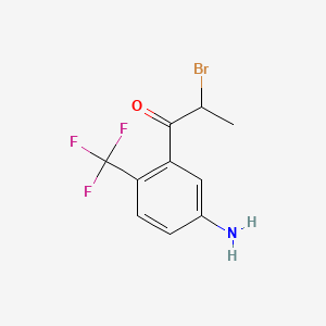 1-(5-Amino-2-(trifluoromethyl)phenyl)-2-bromopropan-1-one