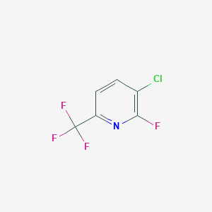 molecular formula C6H2ClF4N B1405138 3-Chloro-2-fluoro-6-(trifluoromethyl)pyridine CAS No. 1214331-25-5