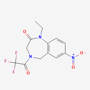 1-ethyl-7-nitro-4-(2,2,2-trifluoroacetyl)-4,5-dihydro-1H-benzo[e][1,4]diazepin-2(3H)-one