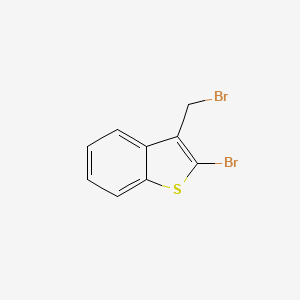 molecular formula C9H6Br2S B1405142 苯并[b]噻吩，2-溴-3-(溴甲基)- CAS No. 183861-05-4