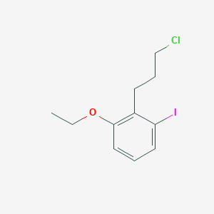 molecular formula C11H14ClIO B14051429 1-(3-Chloropropyl)-2-ethoxy-6-iodobenzene 