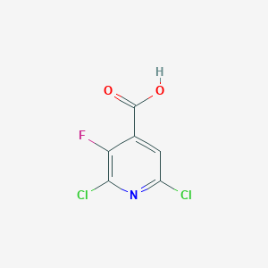molecular formula C6H2Cl2FNO2 B1405143 2,6-Dichloro-3-fluoropyridine-4-carboxylic acid CAS No. 149468-00-8