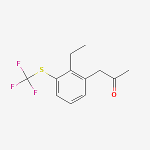 1-(2-Ethyl-3-(trifluoromethylthio)phenyl)propan-2-one