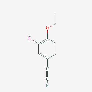 molecular formula C10H9FO B1405147 1-Ethoxy-4-ethynyl-2-fluorobenzene CAS No. 160542-03-0