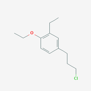 molecular formula C13H19ClO B14051486 1-(3-Chloropropyl)-4-ethoxy-3-ethylbenzene 