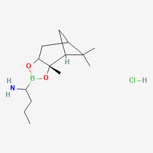 1-[(2S)-2,9,9-trimethyl-3,5-dioxa-4-boratricyclo[6.1.1.02,6]decan-4-yl]butan-1-amine;hydrochloride