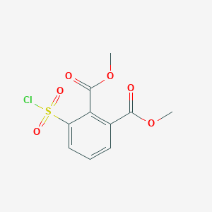 molecular formula C10H9ClO6S B1405151 Dimethyl 3-(chlorosulfonyl)phthalate CAS No. 142576-66-7