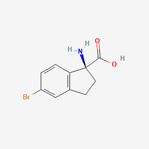 (S)-1-amino-5-bromo-2,3-dihydro-1H-indene-1-carboxylic acid