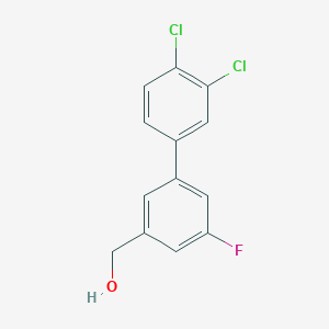 molecular formula C13H9Cl2FO B14051511 (3',4'-Dichloro-5-fluoro-biphenyl-3-yl)-methanol 