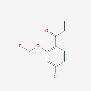 1-(4-Chloro-2-(fluoromethoxy)phenyl)propan-1-one