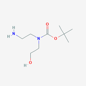 molecular formula C9H20N2O3 B1405153 叔丁基 2-氨基乙基-2-羟乙基氨基甲酸酯 CAS No. 364056-56-4