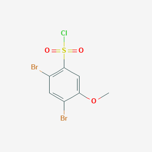 2,4-Dibromo-5-methoxybenzene-1-sulfonyl chloride