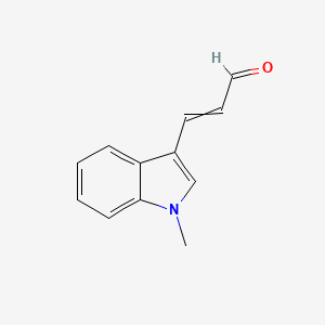 molecular formula C12H11NO B1405162 3-(1-Methyl-1H-indol-3-yl)prop-2-enal CAS No. 127029-73-6