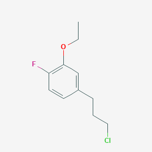 molecular formula C11H14ClFO B14051622 1-(3-Chloropropyl)-3-ethoxy-4-fluorobenzene 