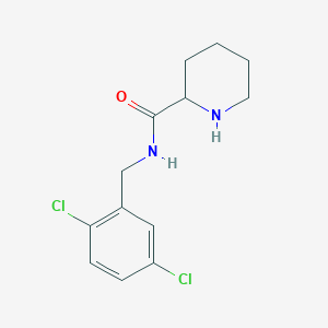 molecular formula C13H16Cl2N2O B1405164 N-[(2,5-dichlorophenyl)methyl]piperidine-2-carboxamide CAS No. 190509-38-7