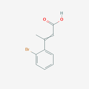 molecular formula C10H9BrO2 B14051642 (2e)-3-(2-Bromophenyl)but-2-enoic acid 