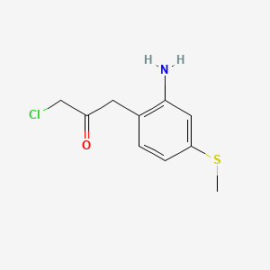 1-(2-Amino-4-(methylthio)phenyl)-3-chloropropan-2-one