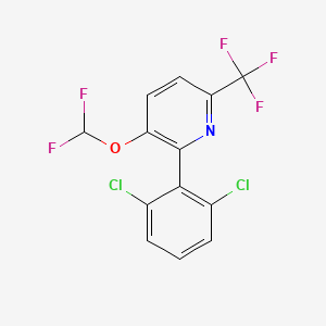 2-(2,6-Dichlorophenyl)-3-(difluoromethoxy)-6-(trifluoromethyl)pyridine