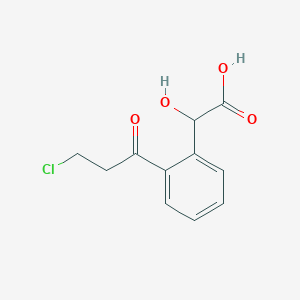 1-(2-(Carboxy(hydroxy)methyl)phenyl)-3-chloropropan-1-one