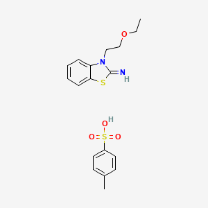molecular formula C18H22N2O4S2 B1405173 3-(2-乙氧基乙基)苯并[d]噻唑-2(3H)-亚胺4-甲苯磺酸盐 CAS No. 2034157-59-8