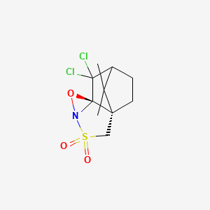 (1S,6R)-7,7-dichloro-11,11-dimethyl-5-oxa-3lambda6-thia-4-azatetracyclo[6.2.1.01,6.04,6]undecane 3,3-dioxide