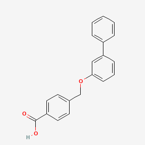 4-[(3-Phenylphenoxy)methyl]benzoic acid