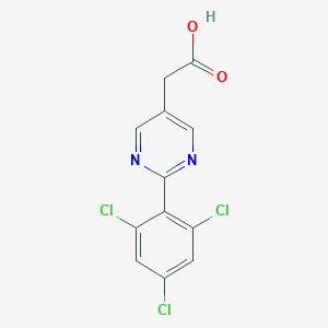 2-(2,4,6-Trichlorophenyl)pyrimidine-5-acetic acid