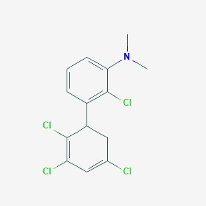 [2-Chloro-3-(2,3,5-trichlorocyclohexa-2,4-dienyl)-phenyl]-dimethyl-amine