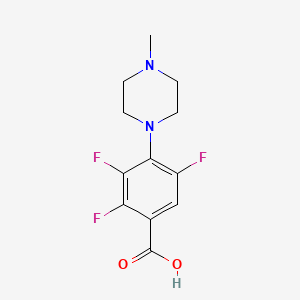 molecular formula C12H13F3N2O2 B1405182 2,3,5-Trifluoro-4-(4-methylpiperazin-1-yl)benzoic acid CAS No. 812643-49-5